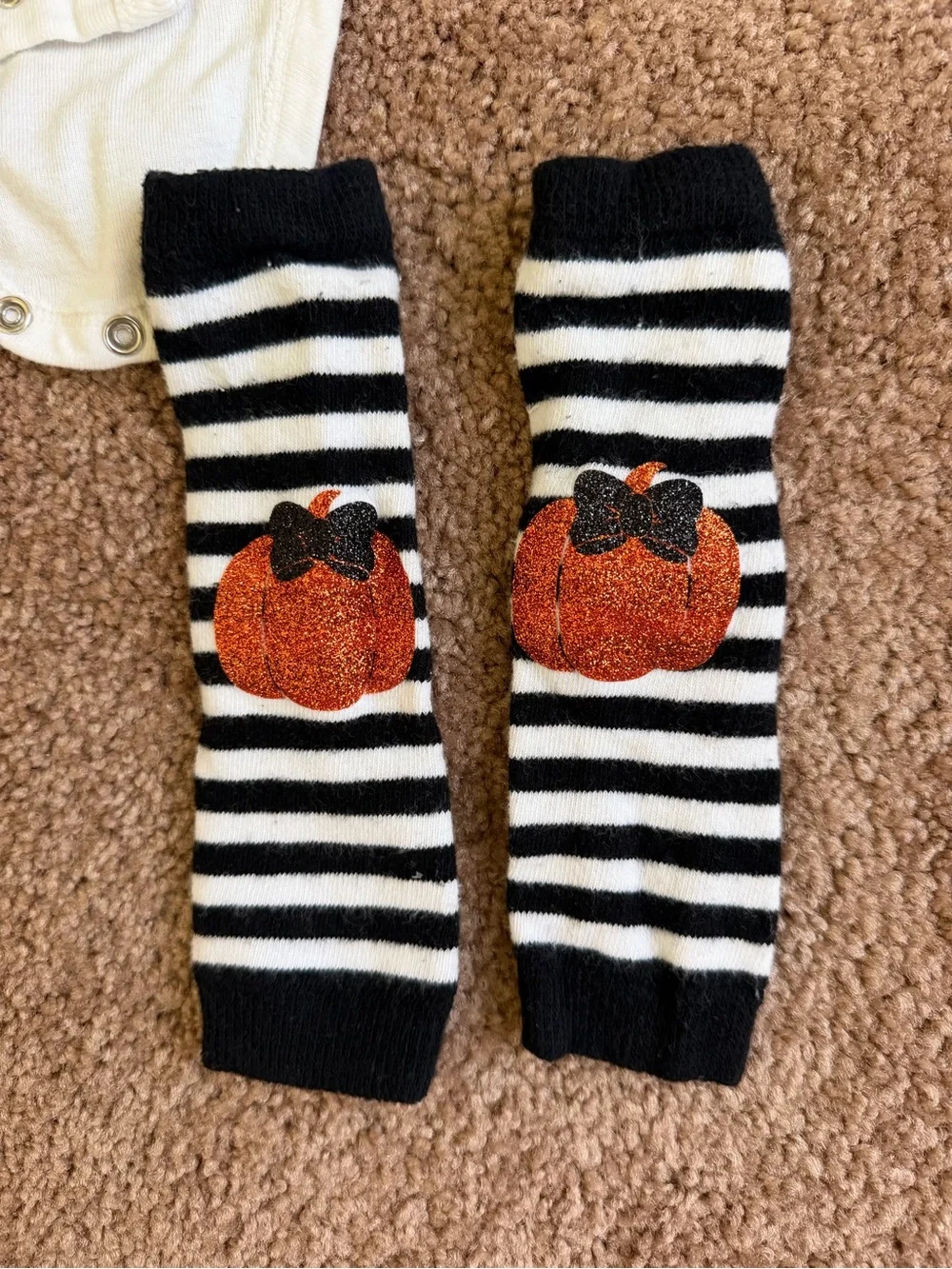 Baby Girls' 1st Halloween Long-Sleeve One-Piece with Leg Warmers And Headband 6M